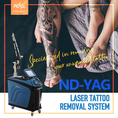 Machine verticale ISO13485 de retrait d'épilation et de tatouage de laser de machine de laser de ND Yag