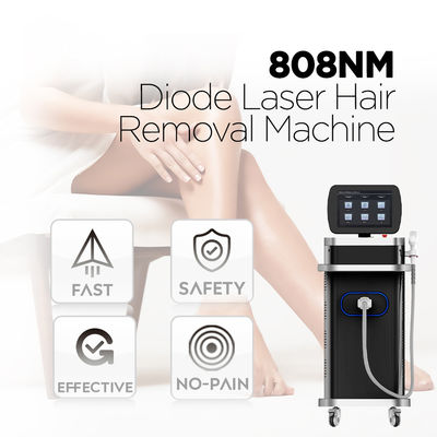 Épilation au laser par diode stationnaire 3 ondes fonctionnent dans le même manche